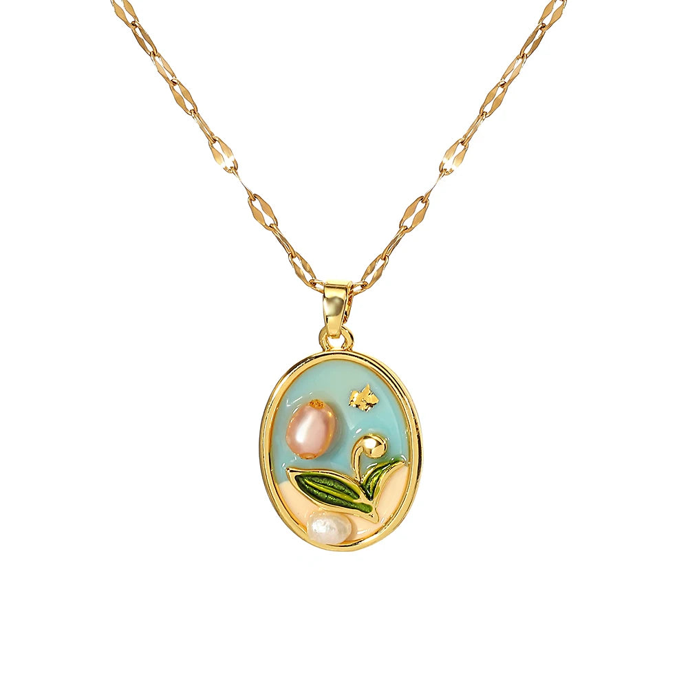 French Art Necklace