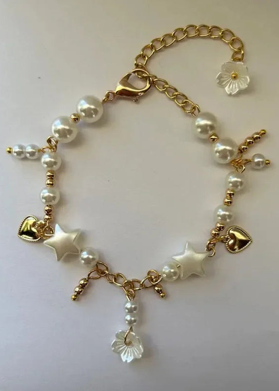 Pearl Beaded Bracelet  Handmade