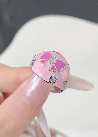 Pink Drip Rings