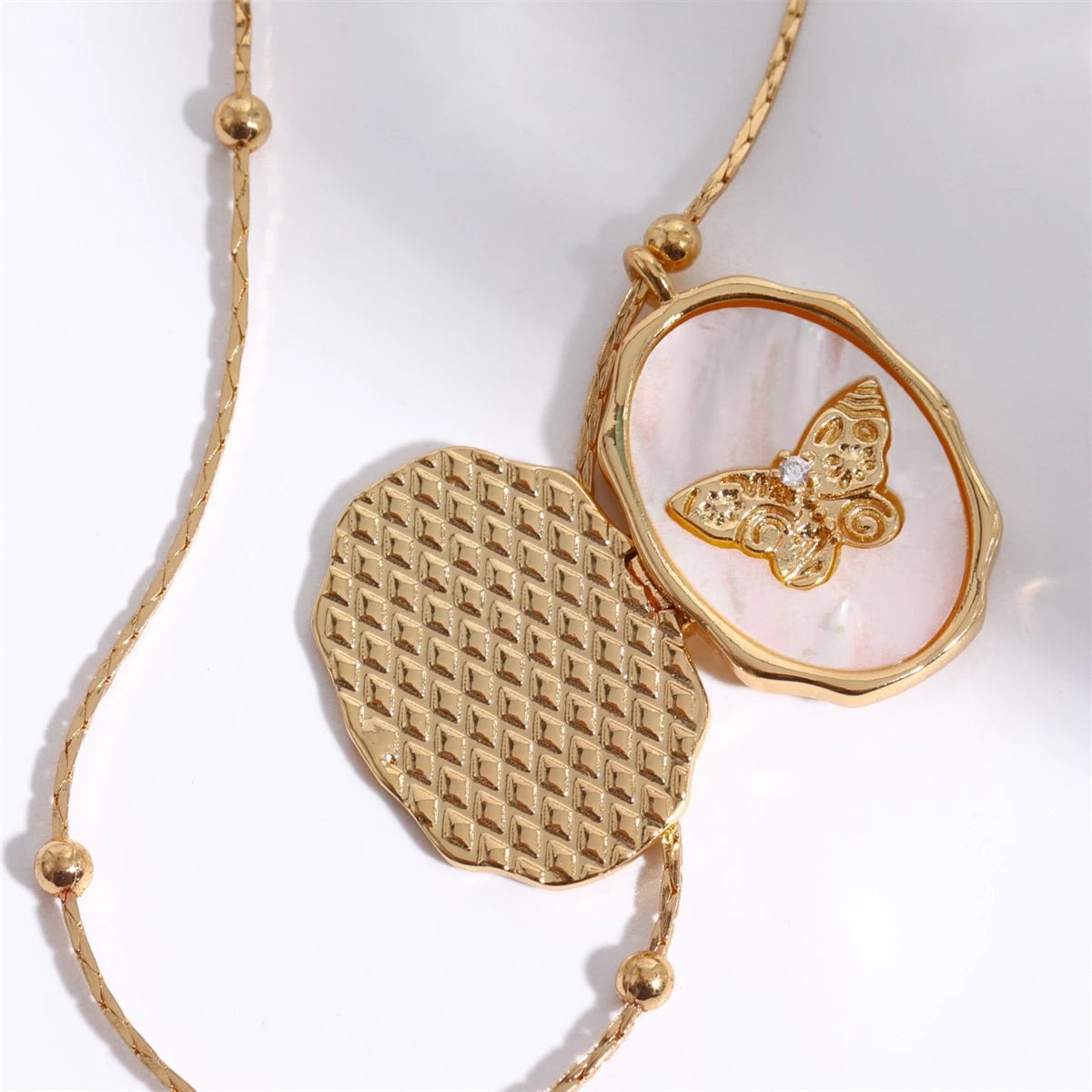 Butterfly Medallion Necklace