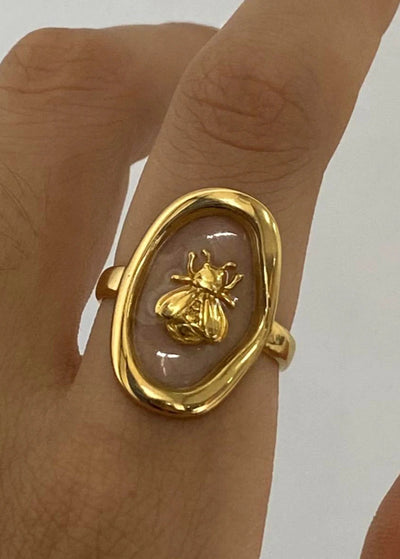 Bee Glass Ring