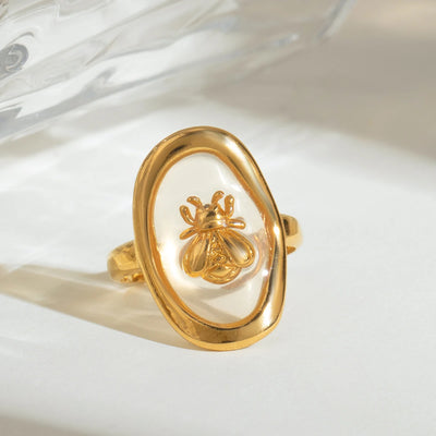 Bee Glass Ring