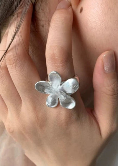 Sterling Floral Ring
