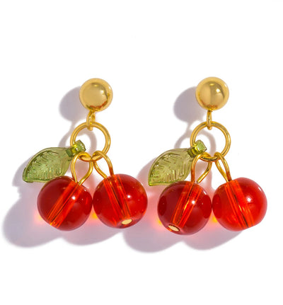 Red Cherry Earrings
