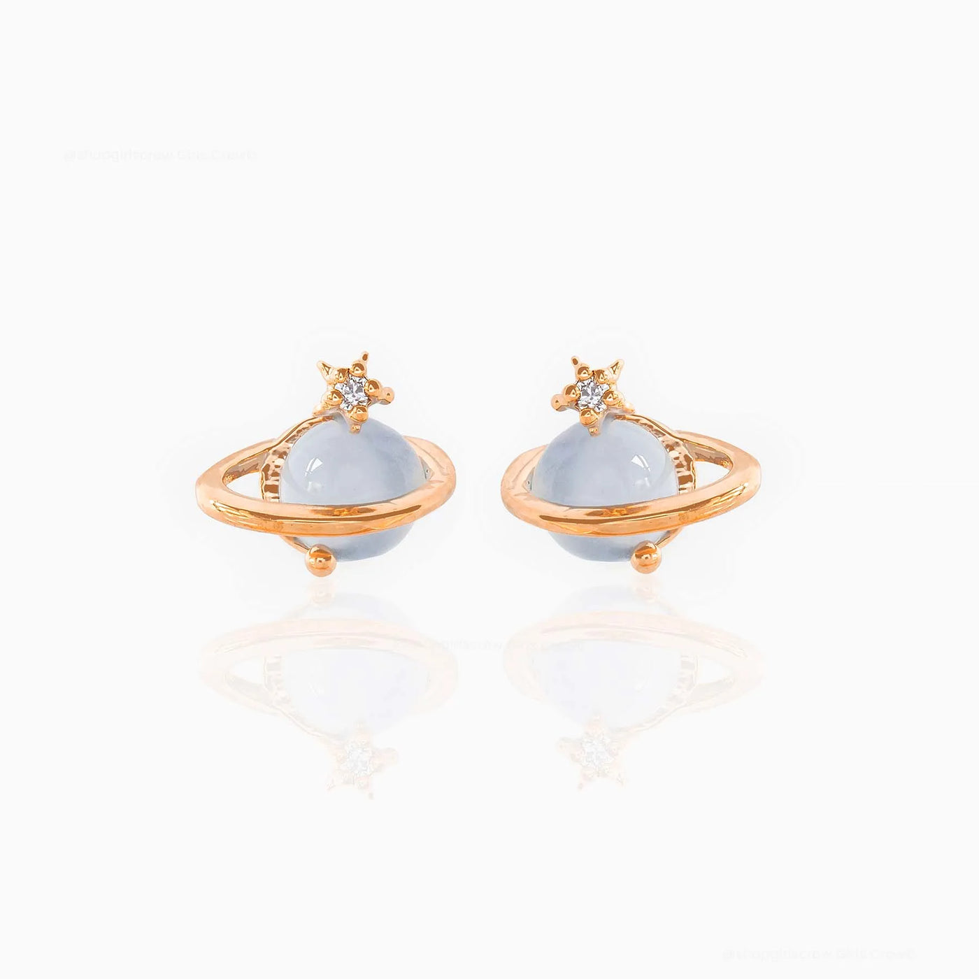 Blue Space Earrings