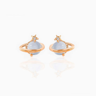 Blue Space Earrings