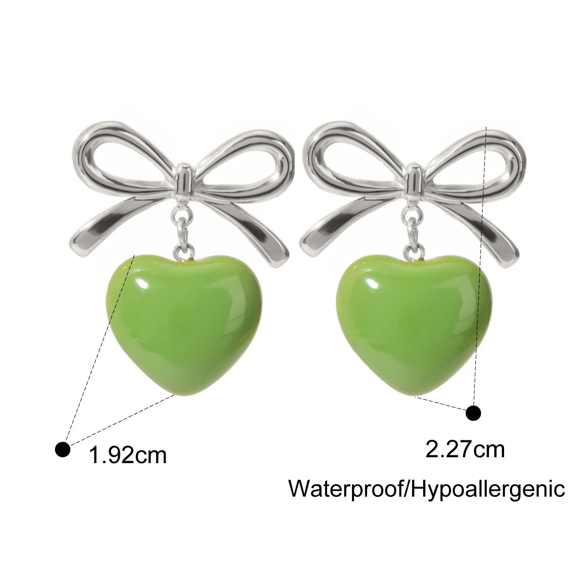 Green Daisy Earrings