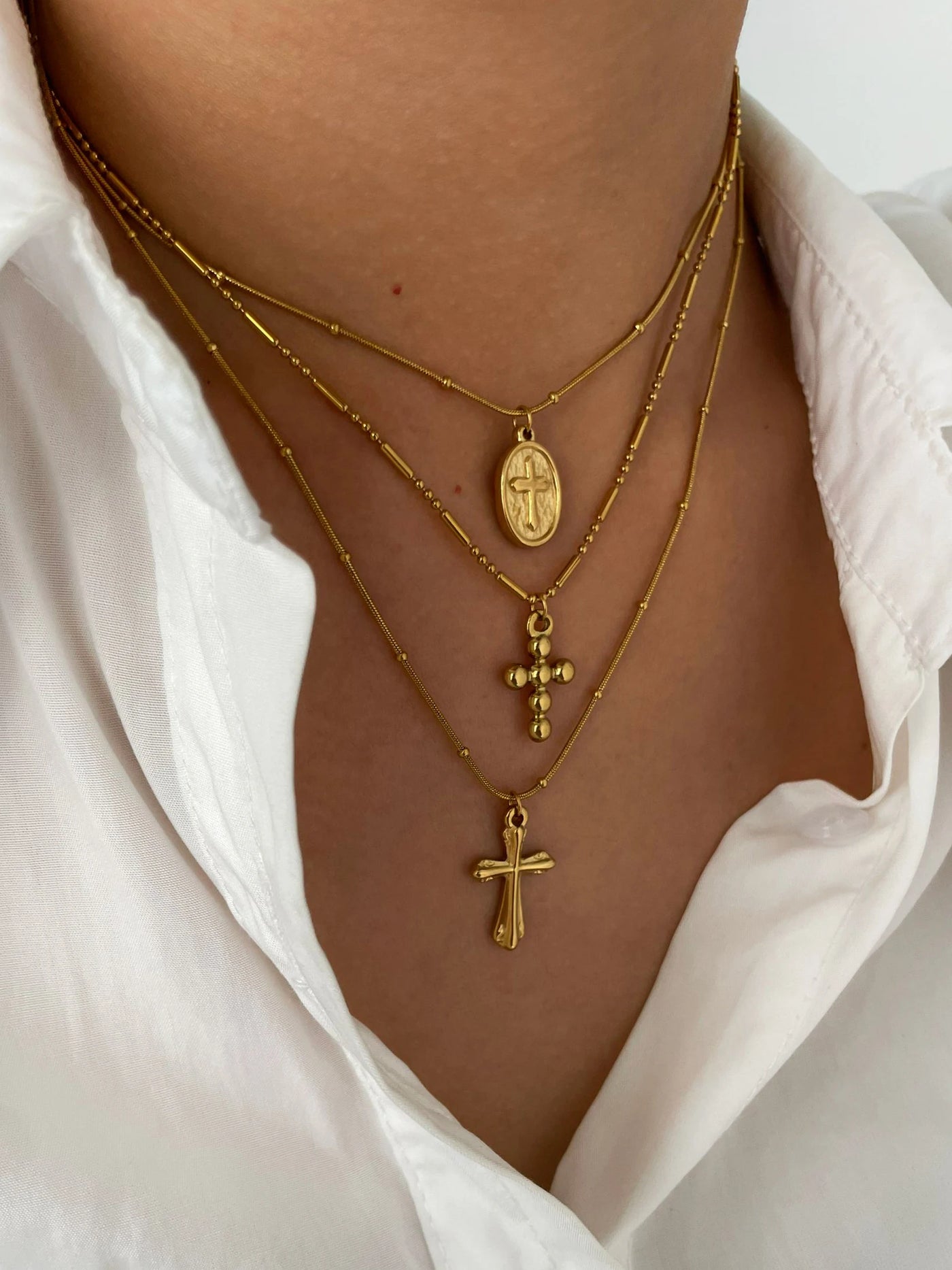 Roxie Cross Necklace Set