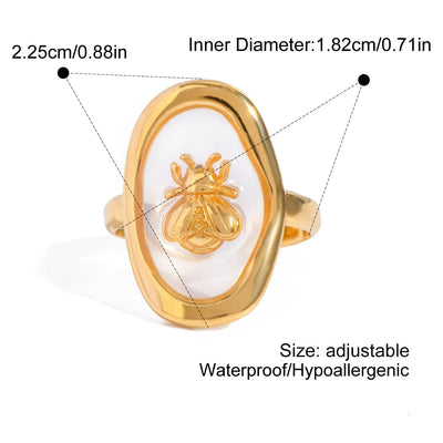Bee Glass Ring