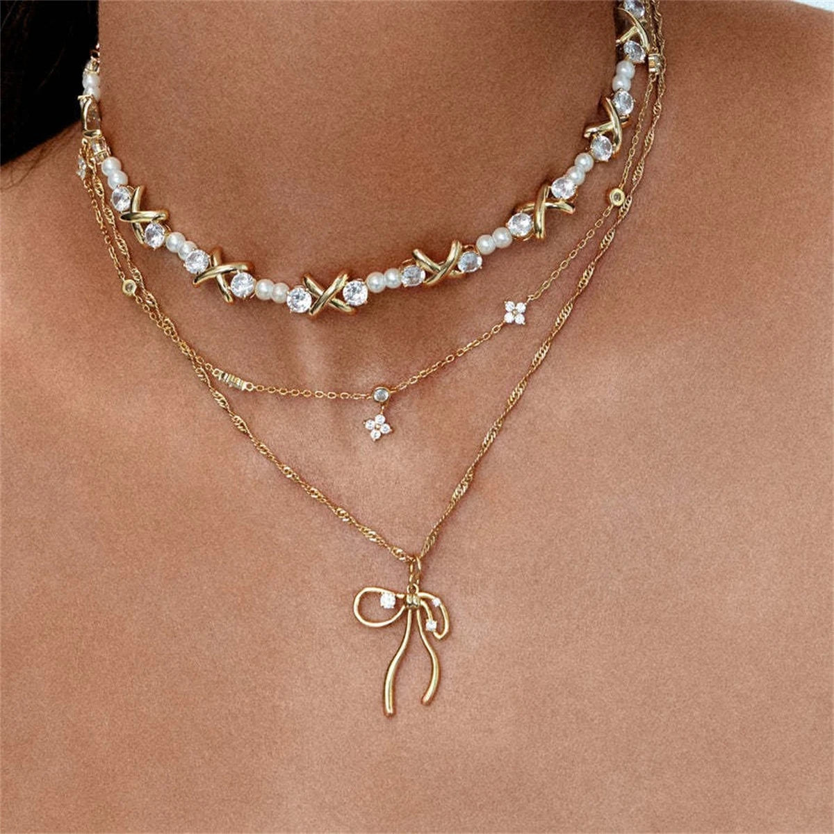 Silver Bowknot Earring