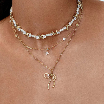 Silver Bowknot Earring