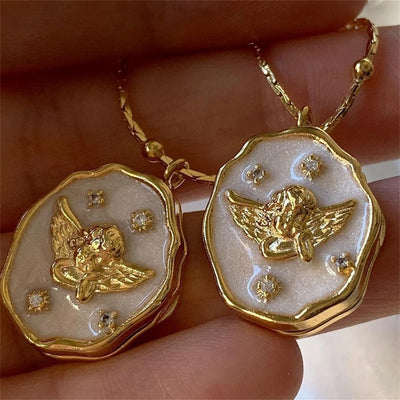 Angel Medallion Necklace